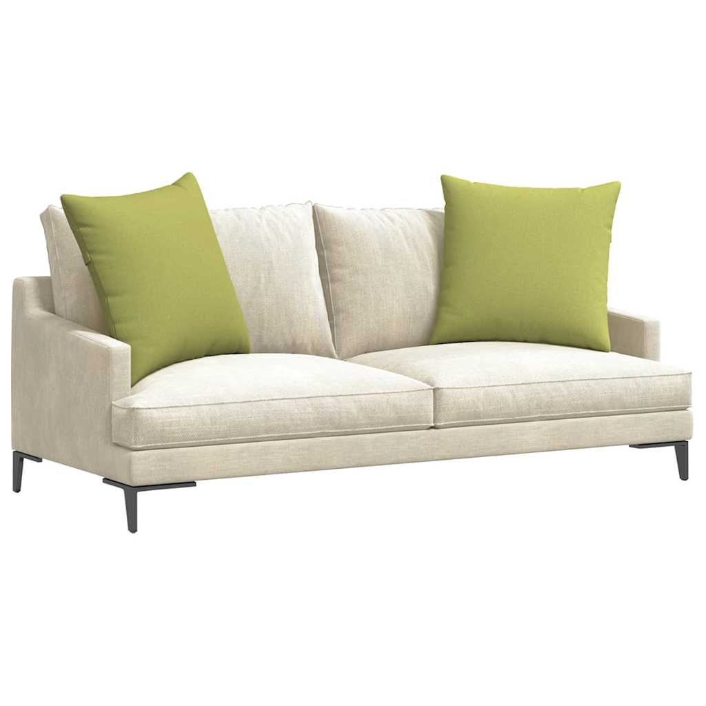 Kanapé párnák 2 pcs Világos zöld 60 x 60 cm szövet