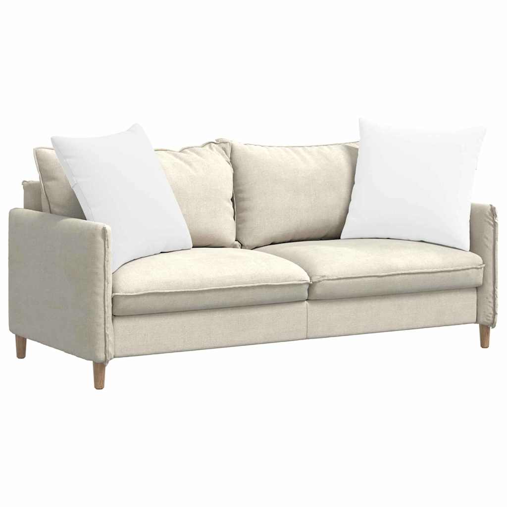 Kanapé párnák 2 pcs Fehér 60 x 60 cm szövet