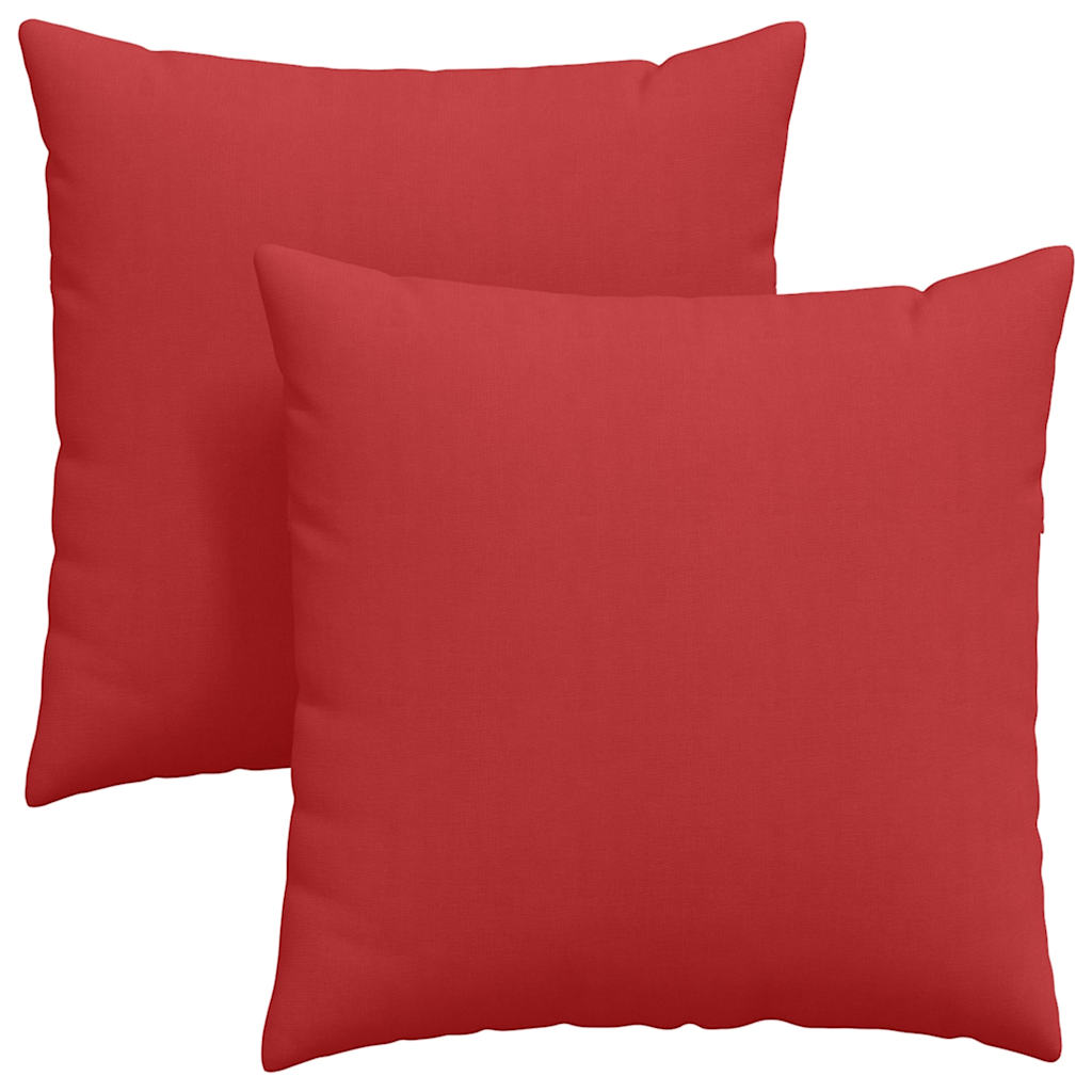 Kanapé párnák 2 pcs Piros 60 x 60 cm szövet