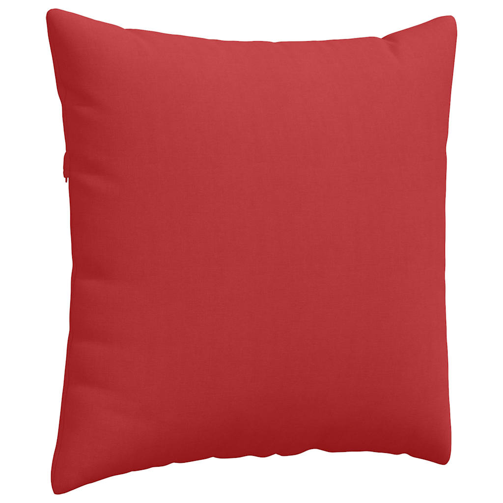 Kanapé párnák 2 pcs Piros 60 x 60 cm szövet