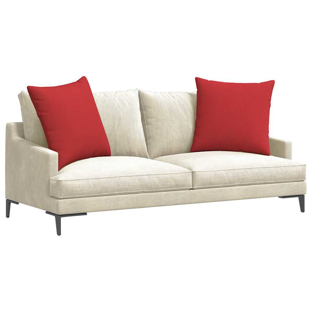 Kanapé párnák 2 pcs Piros 60 x 60 cm szövet