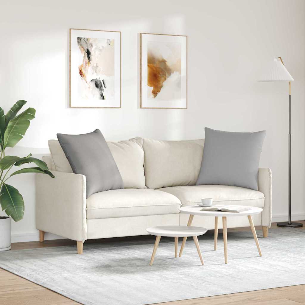 Kanapé párnák 2 pcs Felhőszürke 60 x 60 cm szövet