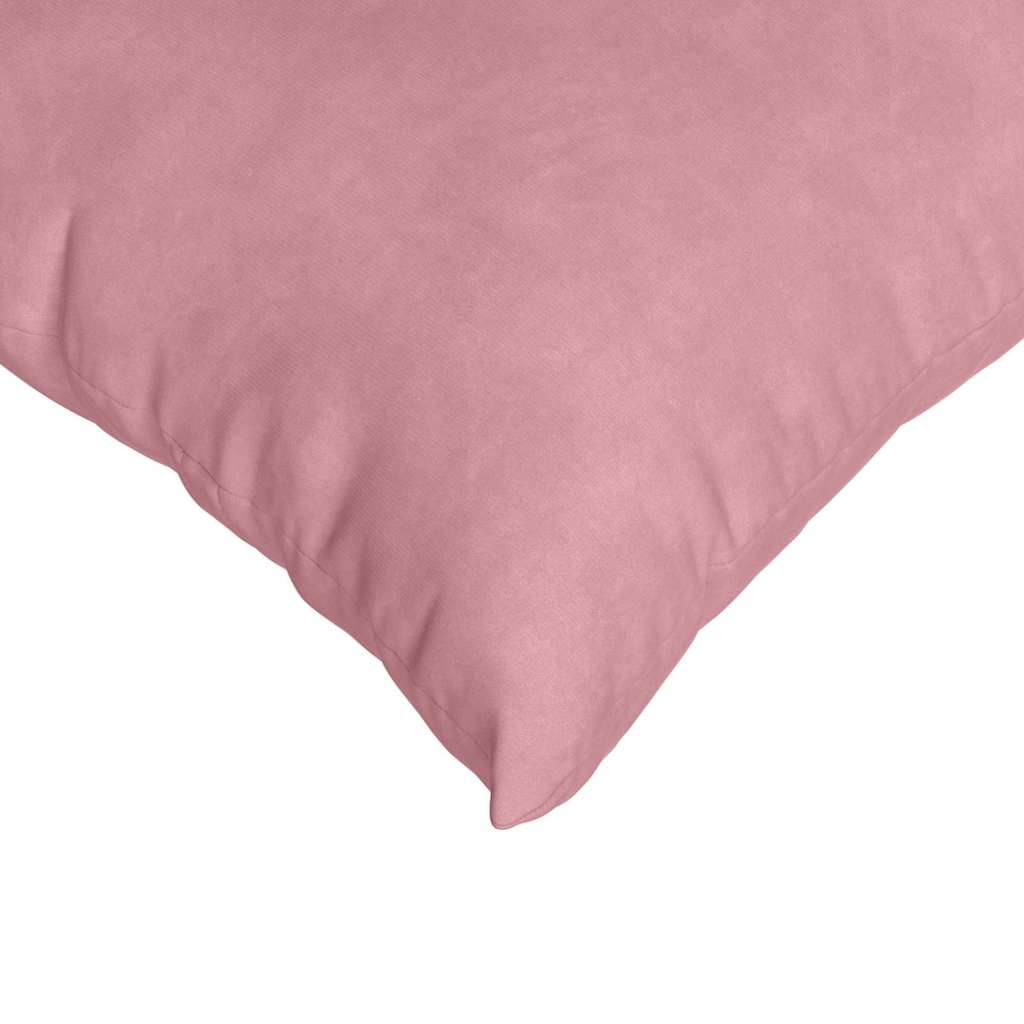 Kanapé párnák 2 pcs Rózsaszín 60 x 60 cm Bársonyos szövet