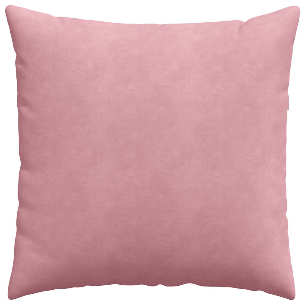 Kanapé párnák 2 pcs Rózsaszín 60 x 60 cm Bársonyos szövet