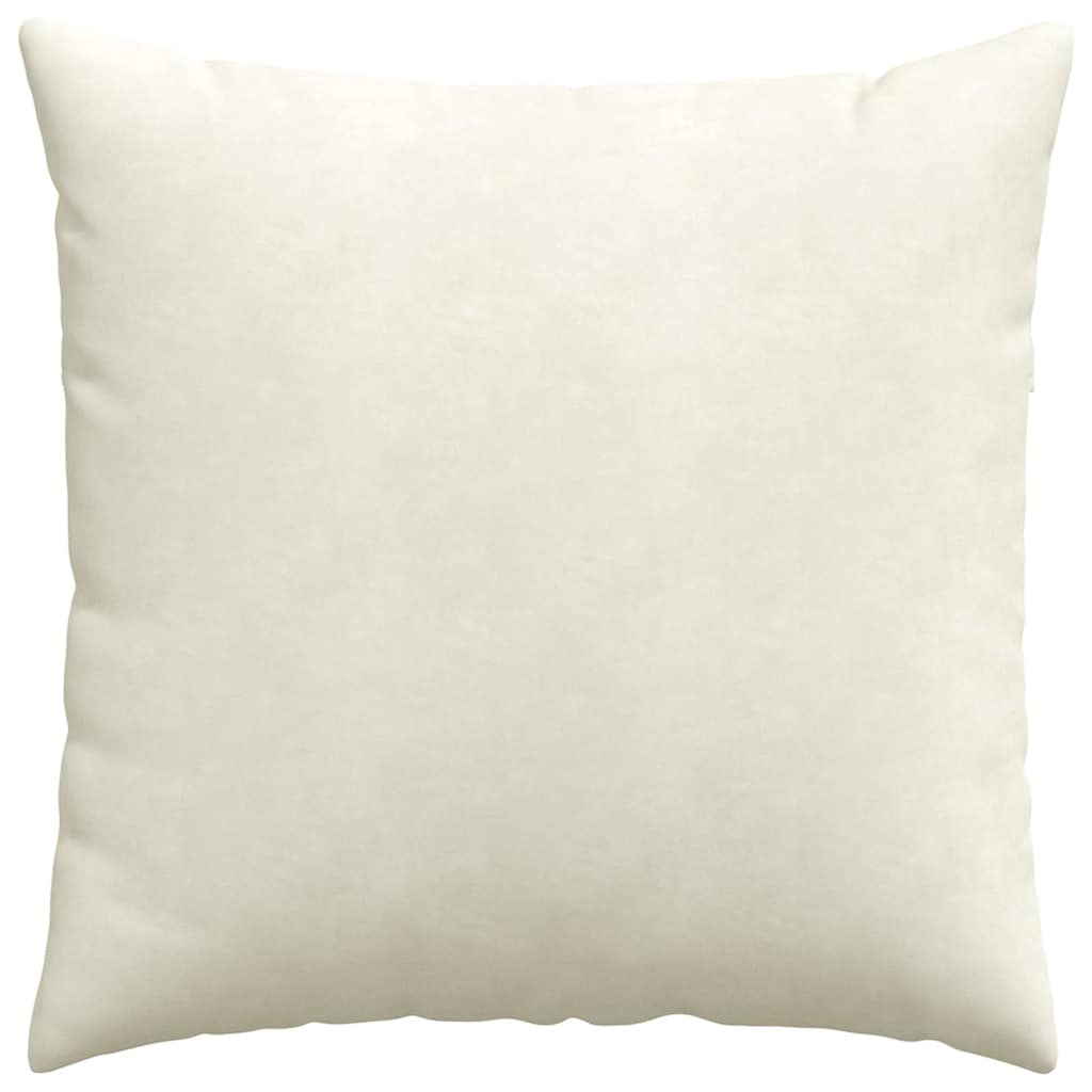 Kanapé párnák 2 pcs Krém 60 x 60 cm Bársonyos szövet