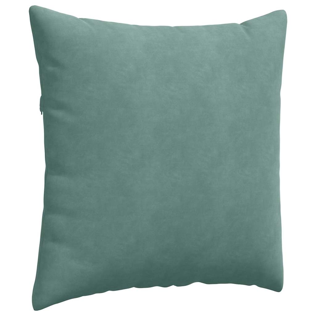 Kanapé párnák 2 pcs Tengeri Zöld 60 x 60 cm Bársonyos szövet