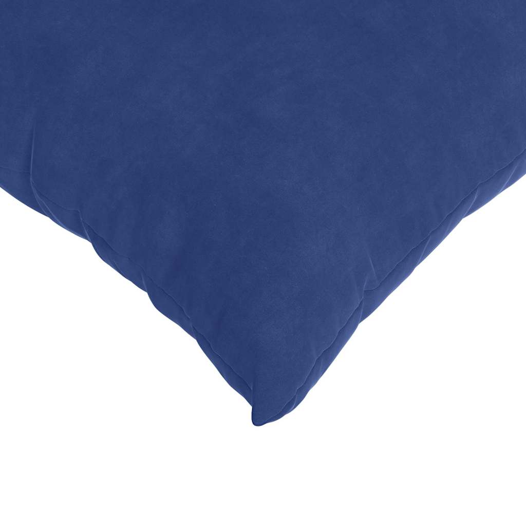 Kanapé párnák 2 pcs Rendőrségi kék 60 x 60 cm Bársonyos szövet