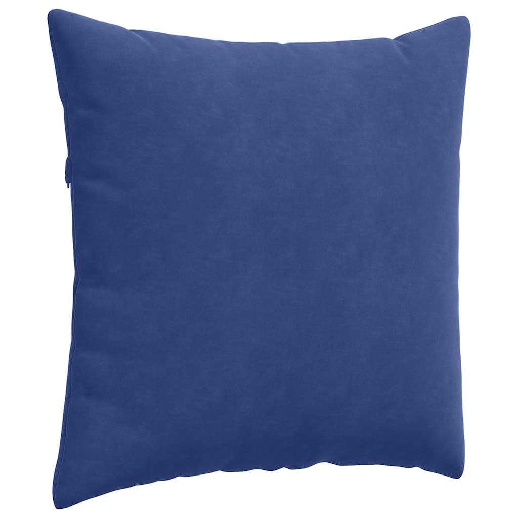 Kanapé párnák 2 pcs Rendőrségi kék 60 x 60 cm Bársonyos szövet