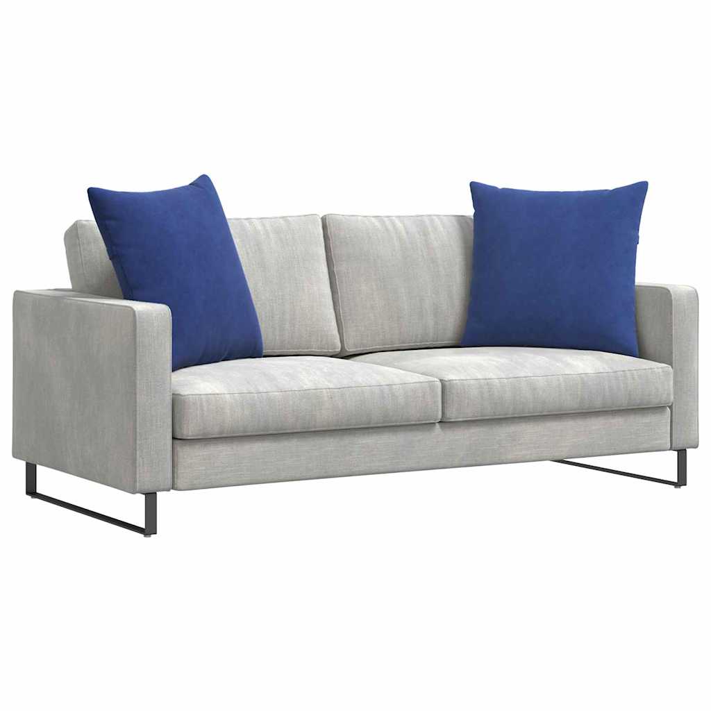 Kanapé párnák 2 pcs Rendőrségi kék 60 x 60 cm Bársonyos szövet