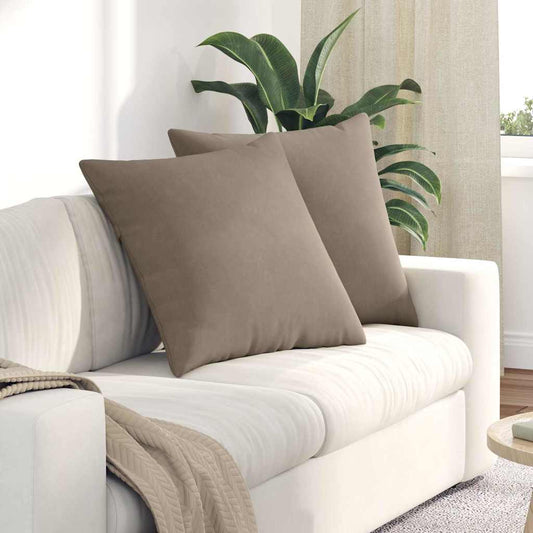 Kanapé párnák 2 pcs Tópszínű 60 x 60 cm szövet
