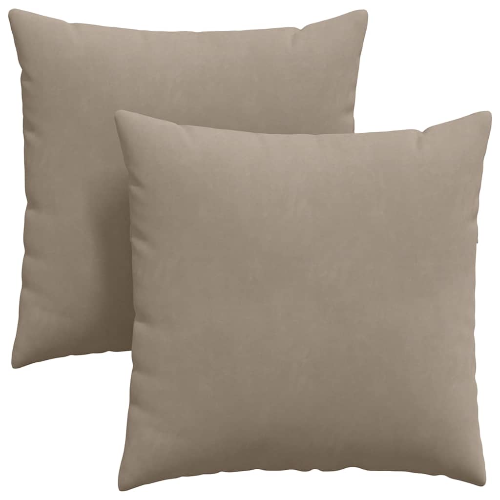 Kanapé párnák 2 pcs Tópszínű 60 x 60 cm szövet