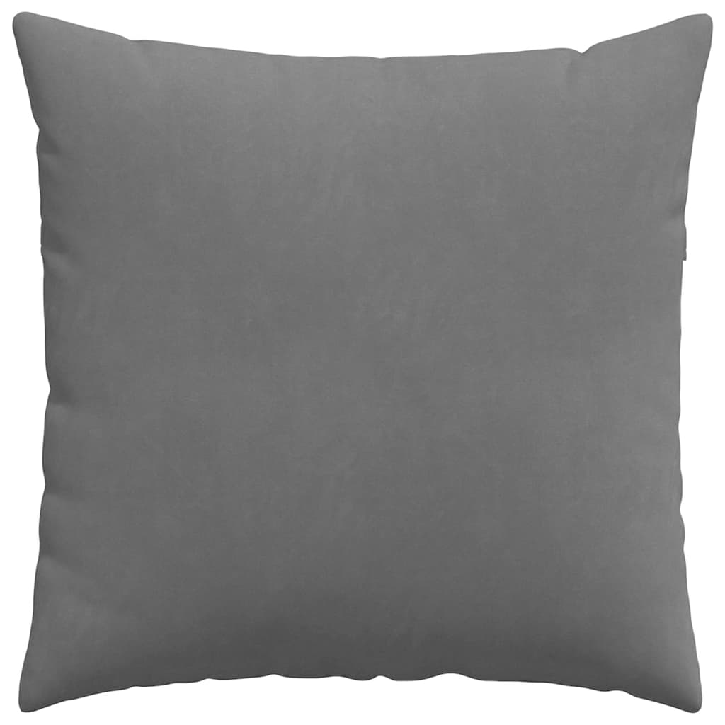 Kanapé párnák 2 pcs Sötétszürke 60 x 60 cm szövet