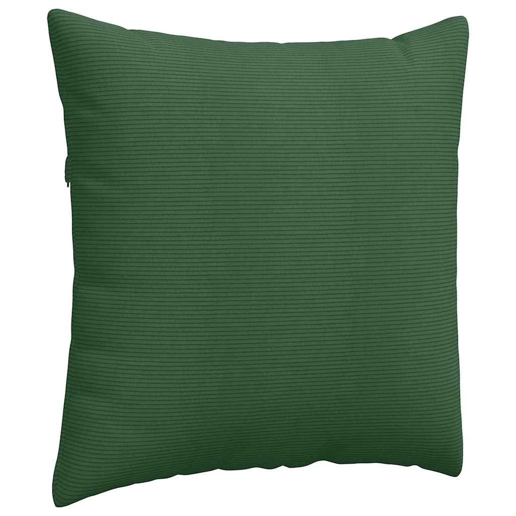 Kanapé párnák 2 pcs Sötétzöld 60 x 60 cm Bársonyos szövet