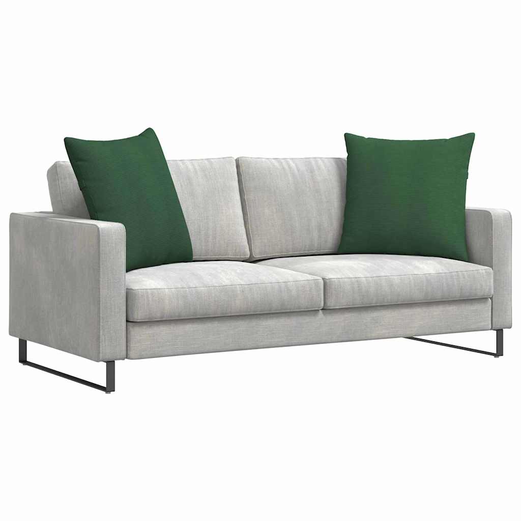 Kanapé párnák 2 pcs Sötétzöld 60 x 60 cm Bársonyos szövet