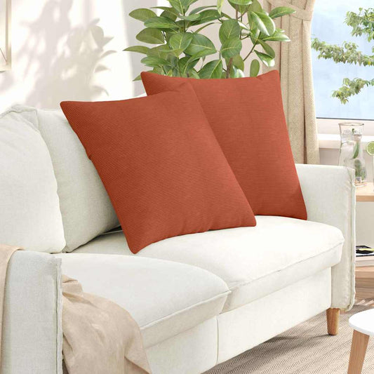 Kanapé párnák 2 pcs Piros Narancs 60 x 60 cm Bársonyos szövet