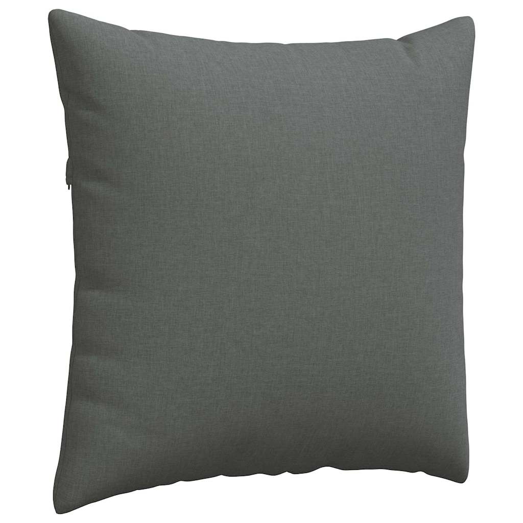 Kanapé párnák 2 pcs Sötétszürke 80 x 80 cm szövet