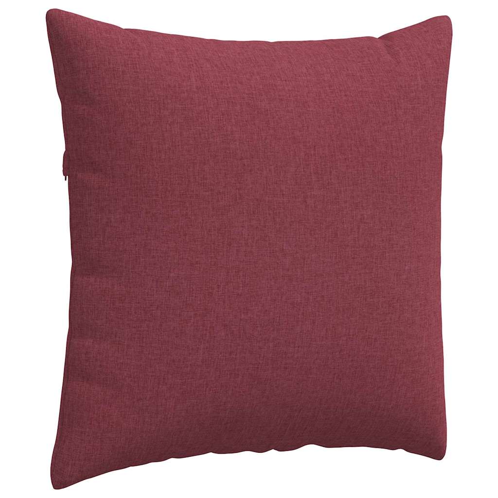 Kanapé párnák 2 pcs Bordó 80 x 80 cm szövet