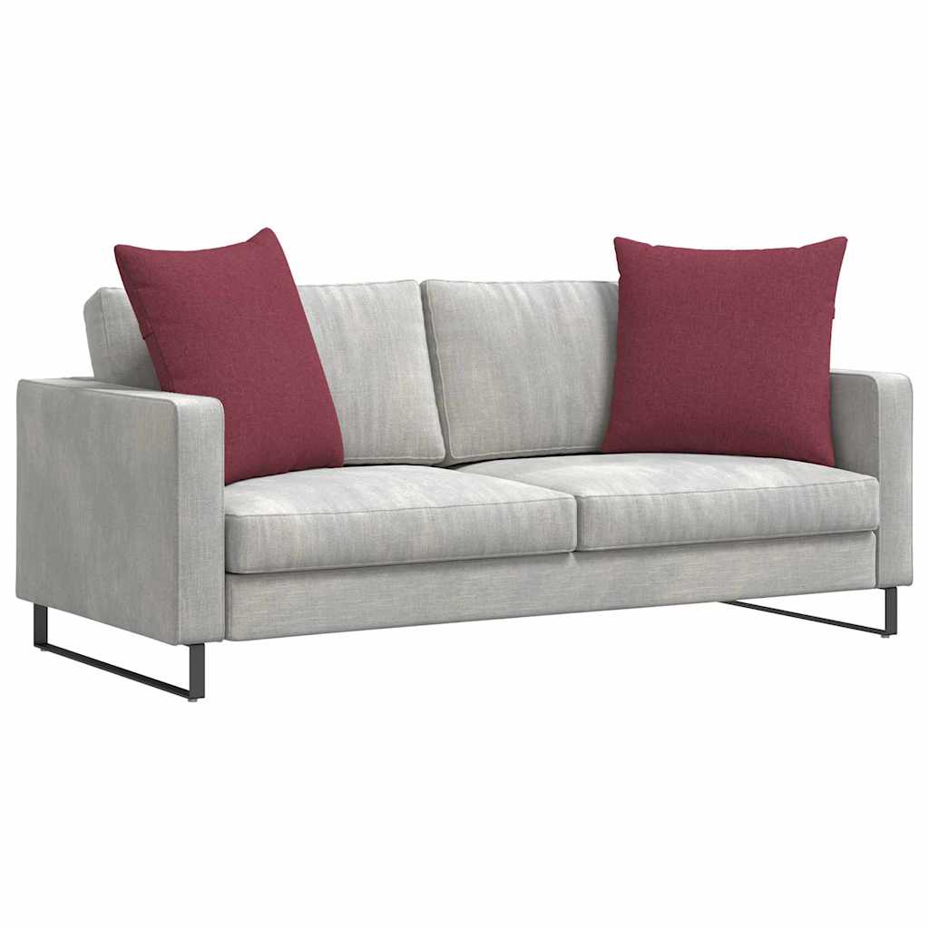 Kanapé párnák 2 pcs Bordó 80 x 80 cm szövet