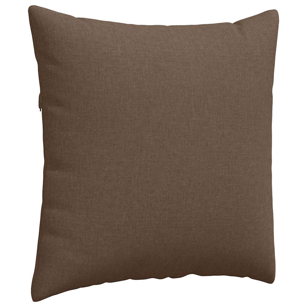 Kanapé párnák 2 pcs Barna 80 x 80 cm szövet