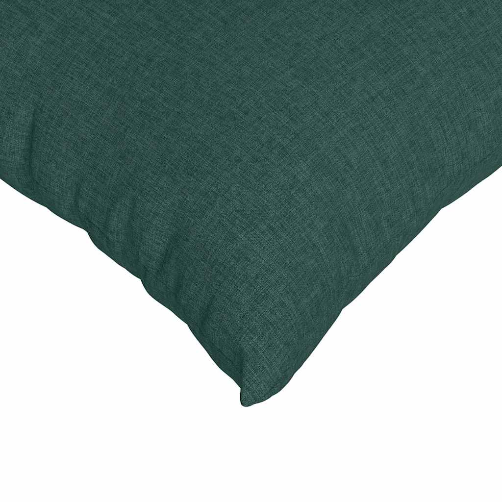 Kanapé párnák 2 pcs Sötétzöld 80 x 80 cm szövet