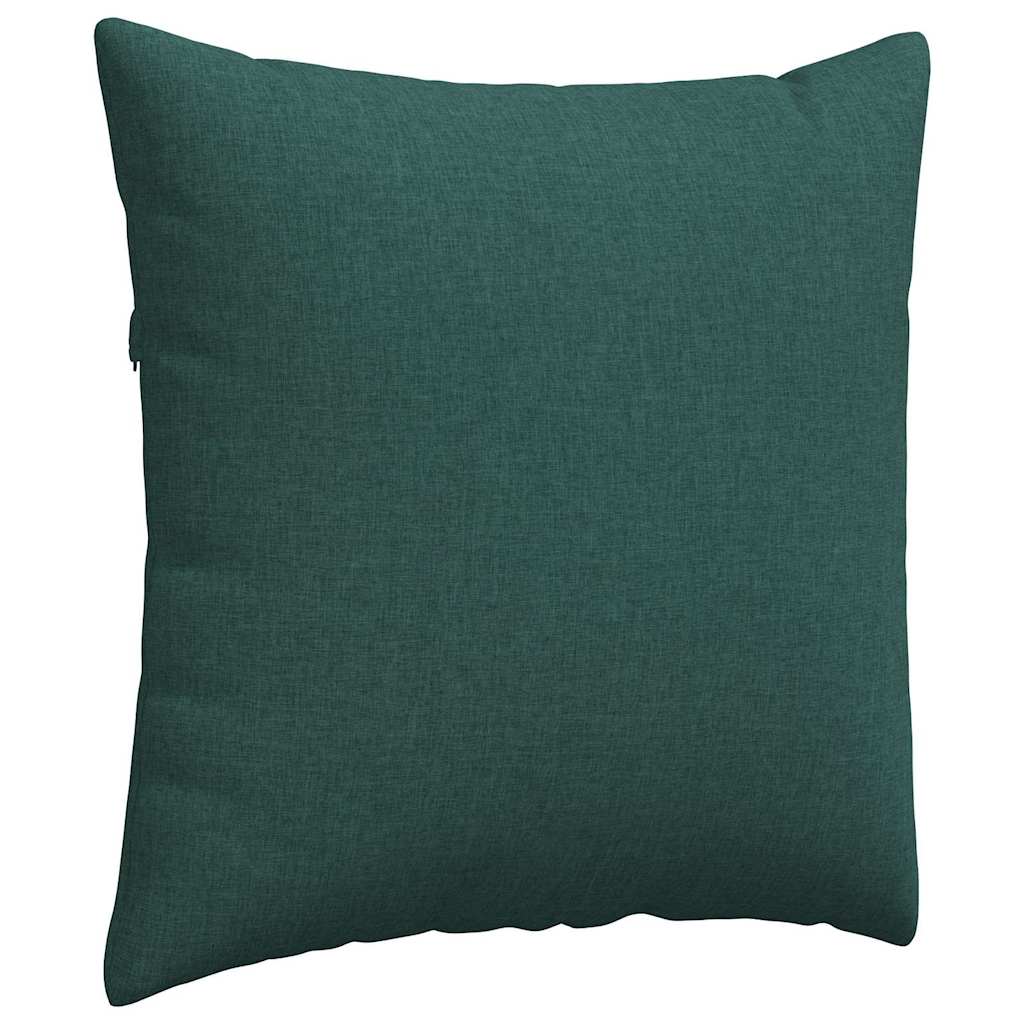 Kanapé párnák 2 pcs Sötétzöld 80 x 80 cm szövet