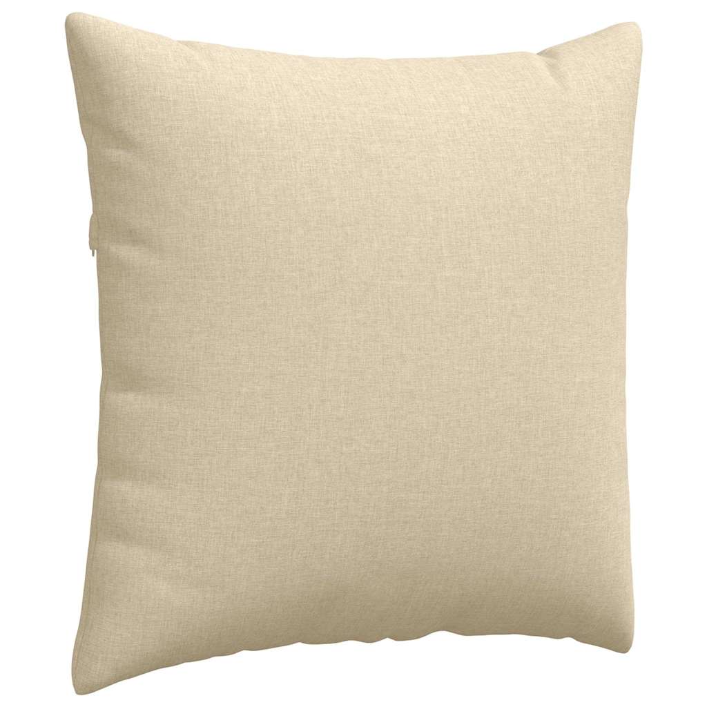 Kanapé párnák 2 pcs Krém 80 x 80 cm szövet