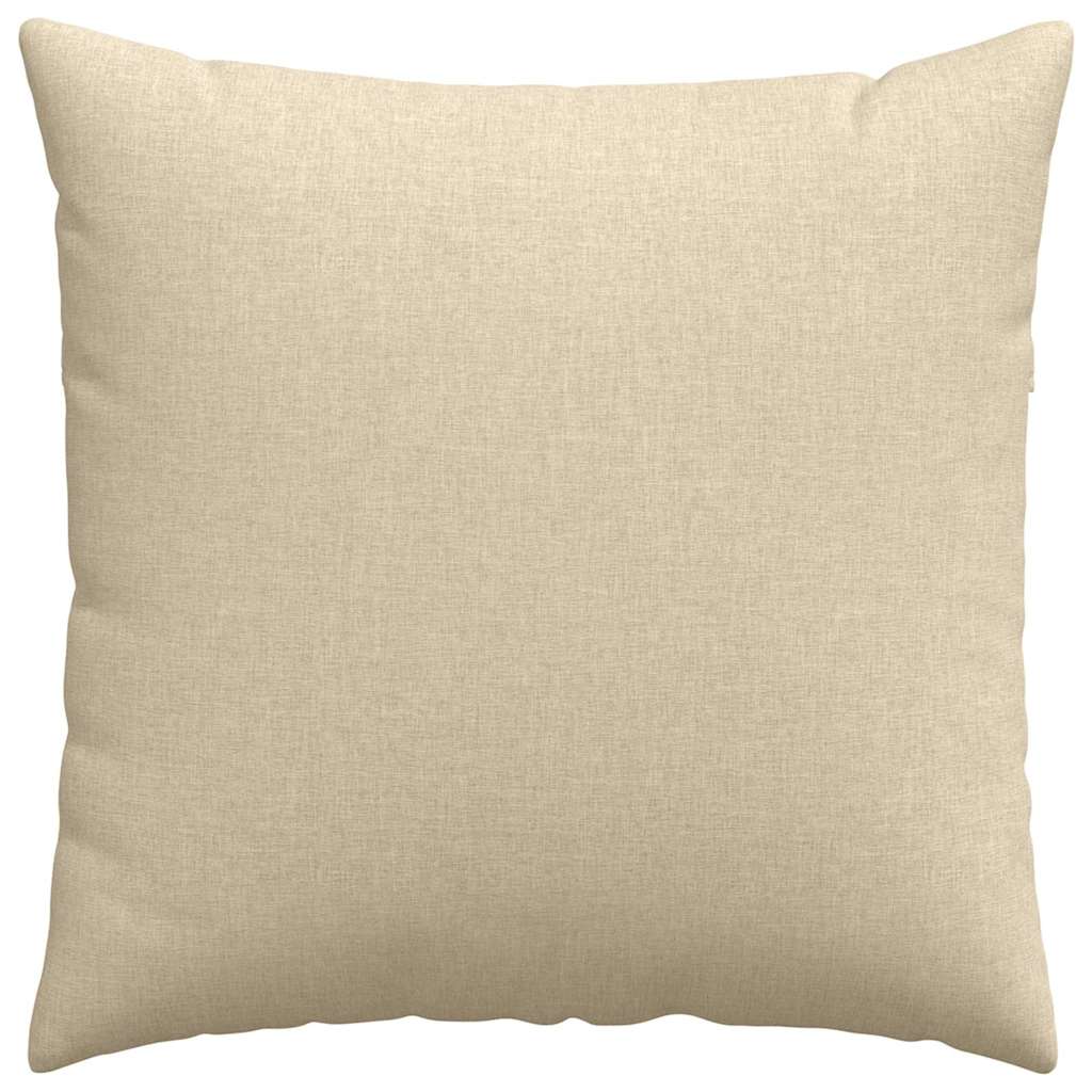 Kanapé párnák 2 pcs Krém 80 x 80 cm szövet