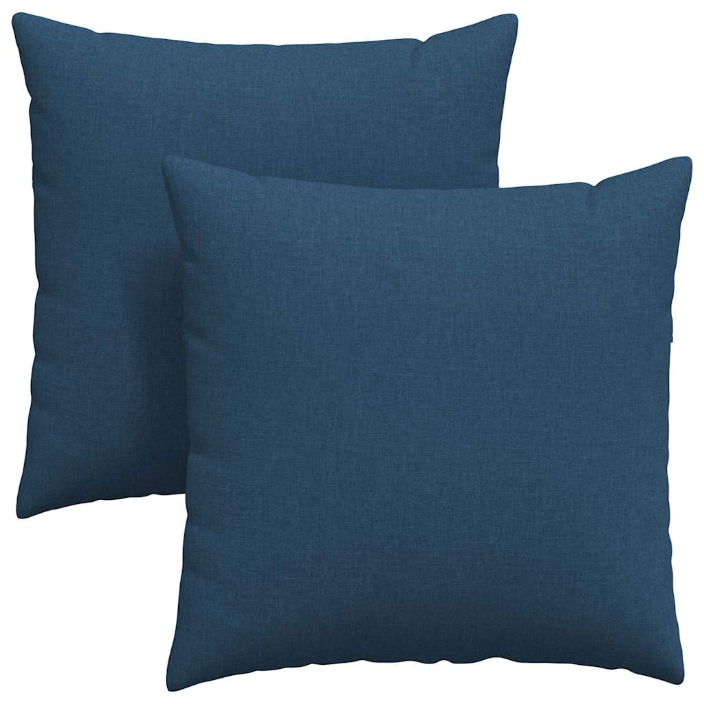 Kanapé párnák 2 pcs Kék 80 x 80 cm szövet