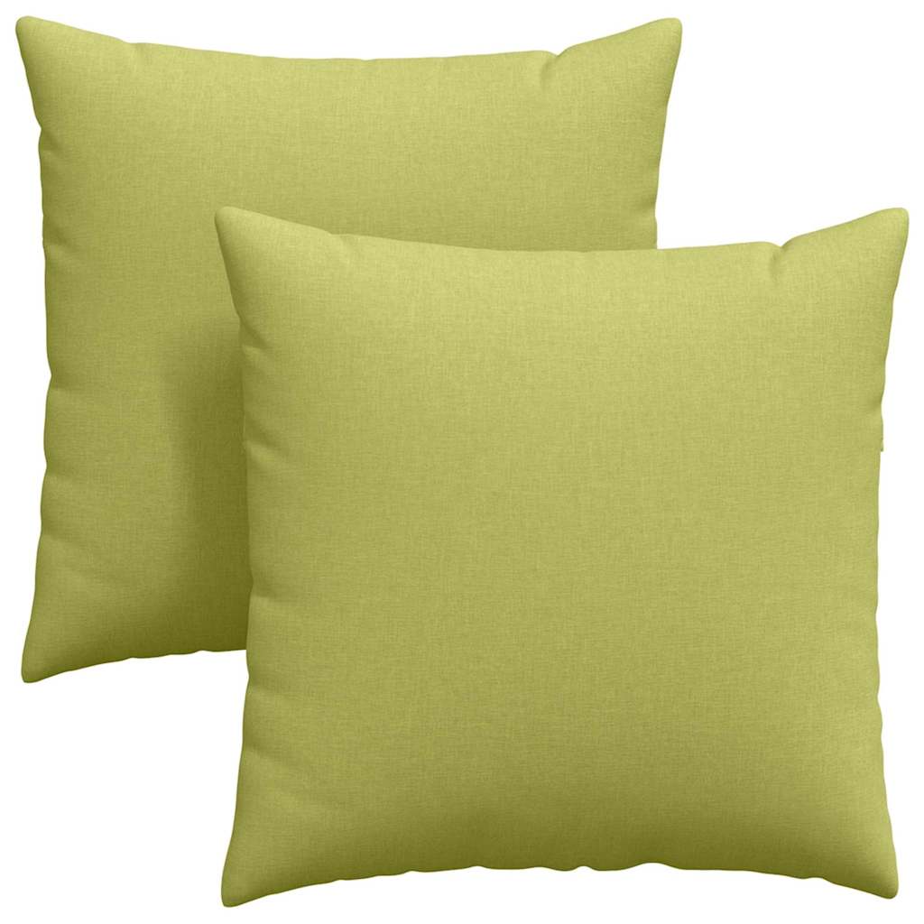 Kanapé párnák 2 pcs Világos zöld 80 x 80 cm szövet