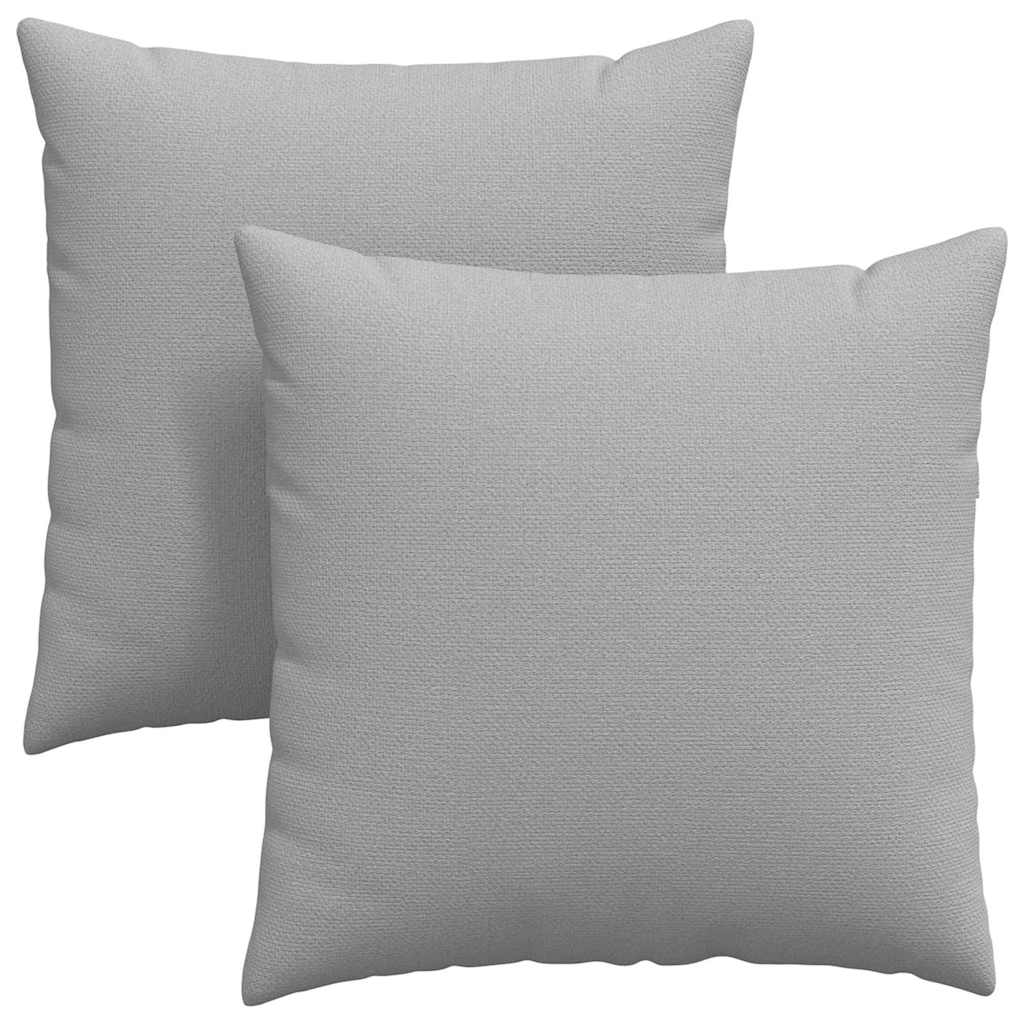 Kanapé párnák 2 pcs Felhőszürke 80 x 80 cm szövet