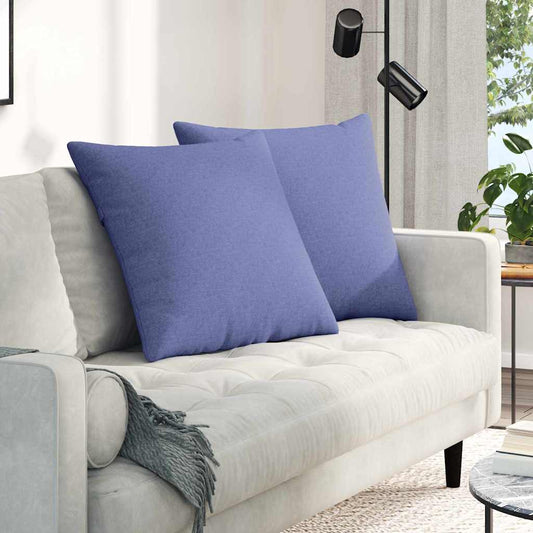 Kanapé párnák 2 pcs Farmerkék 80 x 80 cm szövet