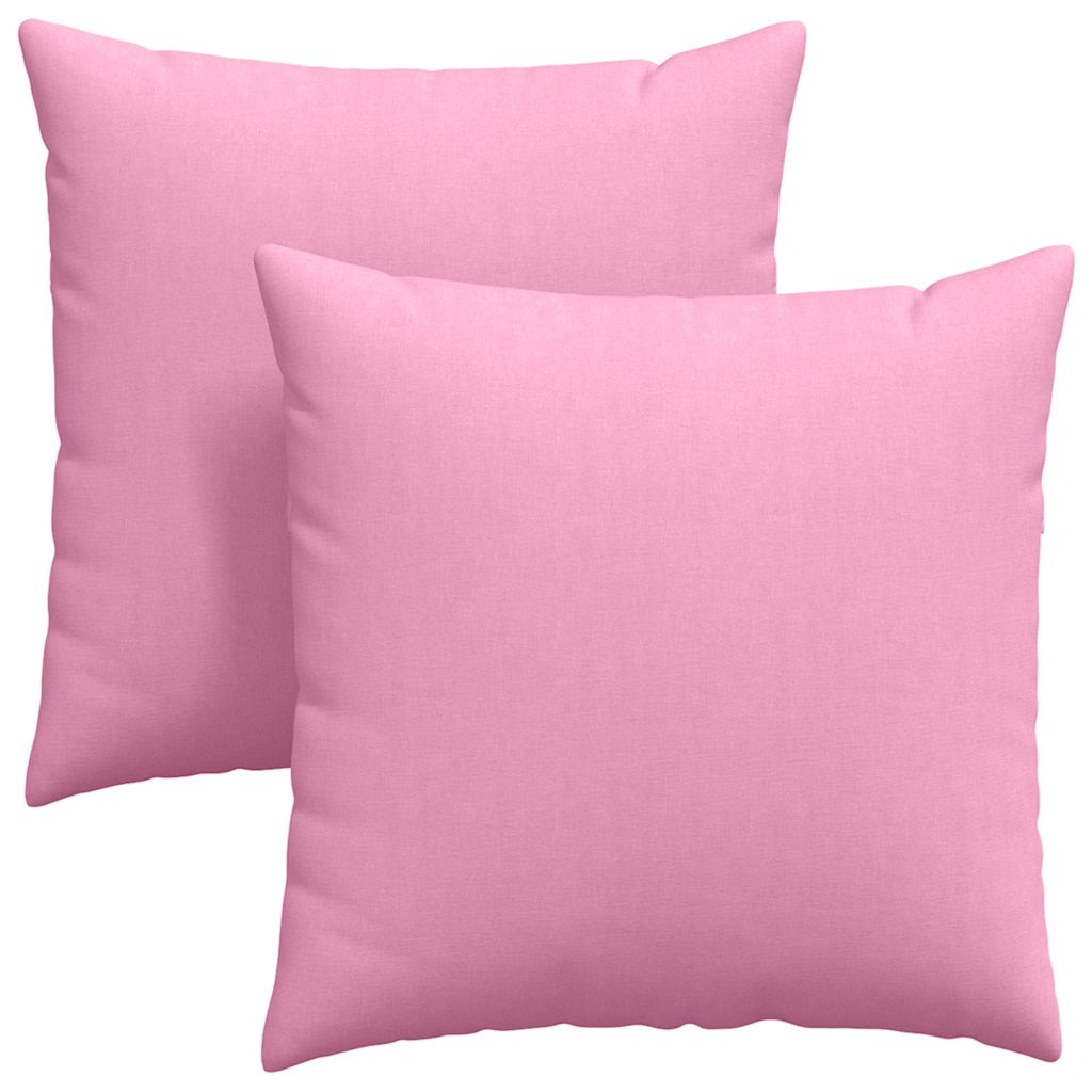 Kanapé párnák 2 pcs Rózsaszín 80 x 80 cm szövet