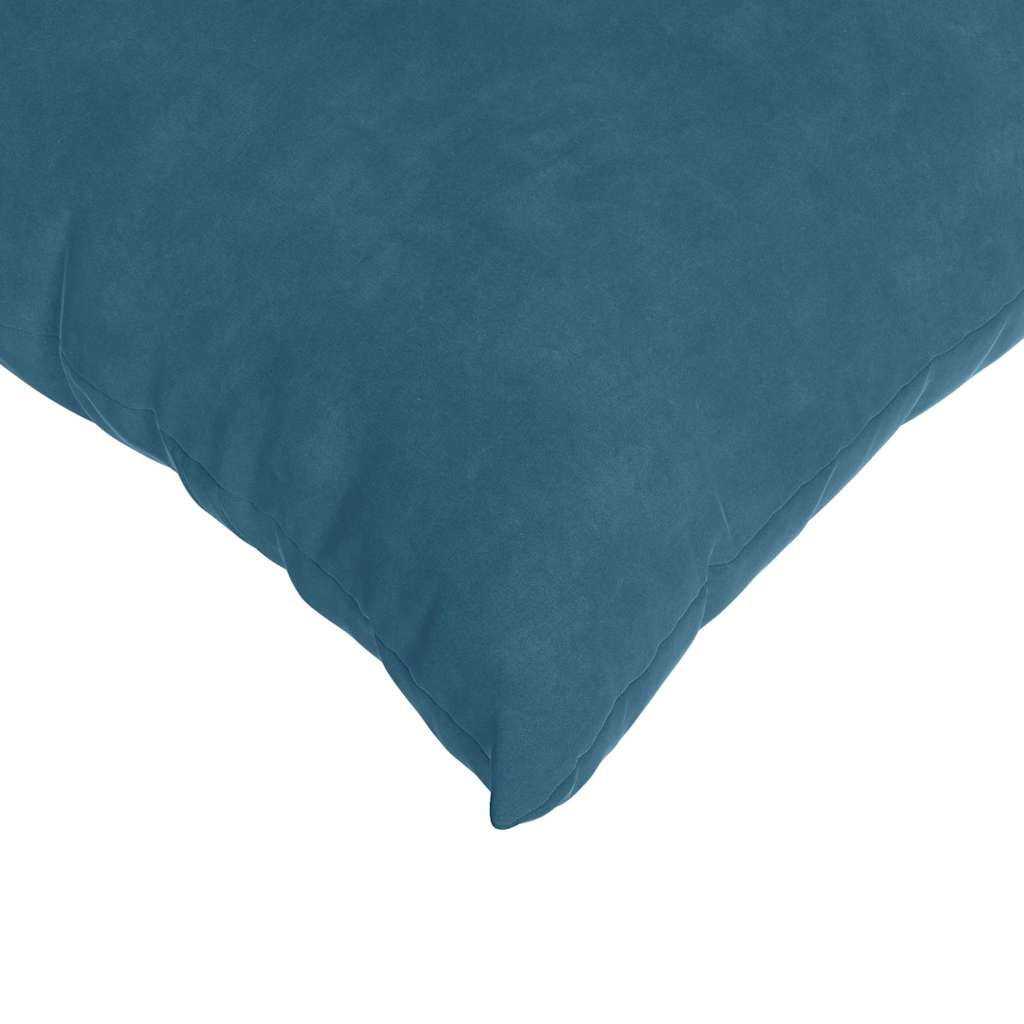 Kanapé párnák 2 pcs Kék 80 x 80 cm Bársonyos szövet