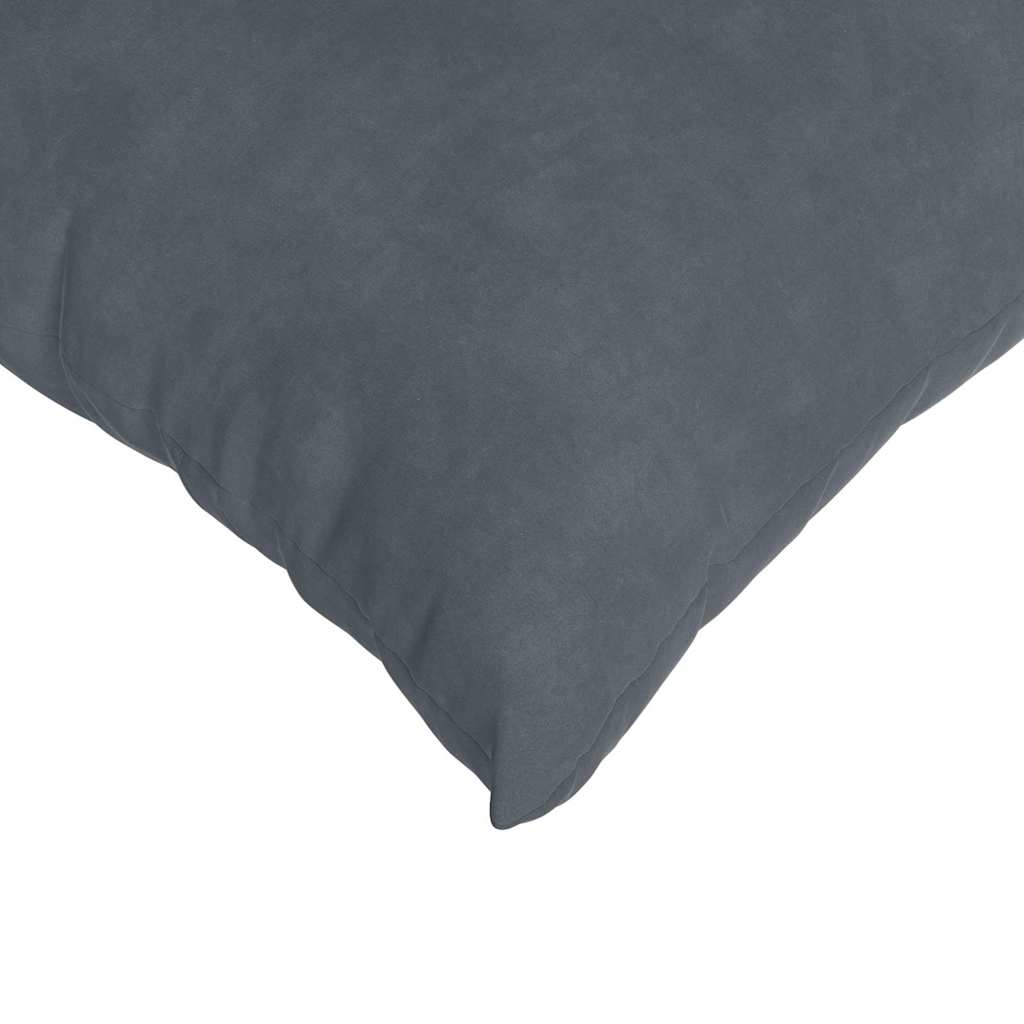Kanapé párnák 2 pcs Sötétszürke 80 x 80 cm Bársonyos szövet