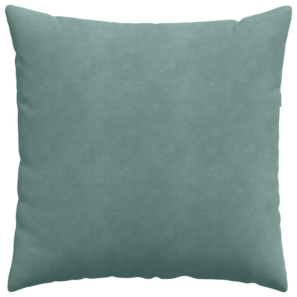 Kanapé párnák 2 pcs Tengeri Zöld 80 x 80 cm Bársonyos szövet