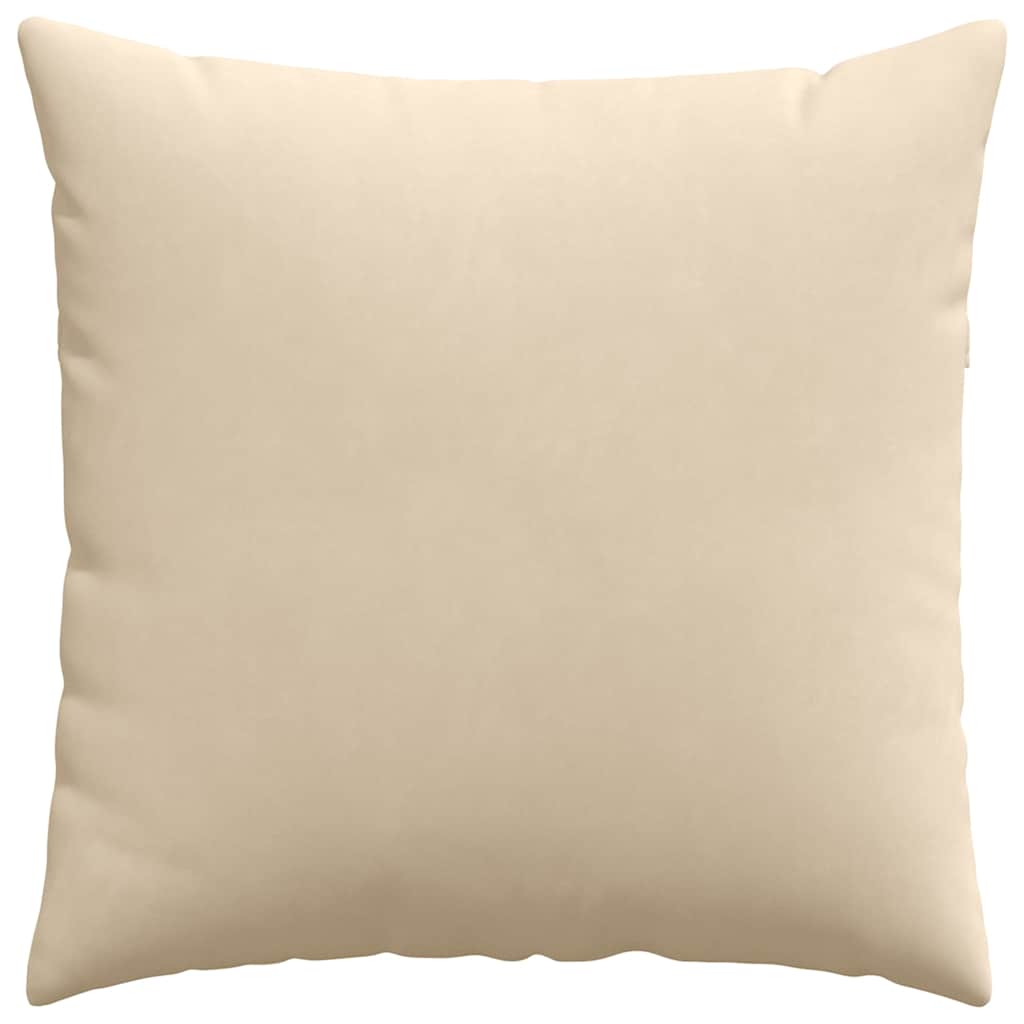 Kanapé párnák 2 pcs Krém 80 x 80 cm szövet