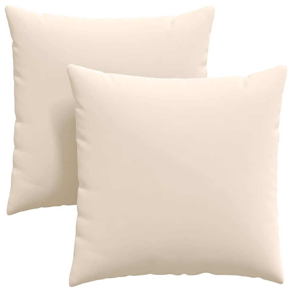 Kanapé párnák 2 pcs Bézs 80 x 80 cm szövet