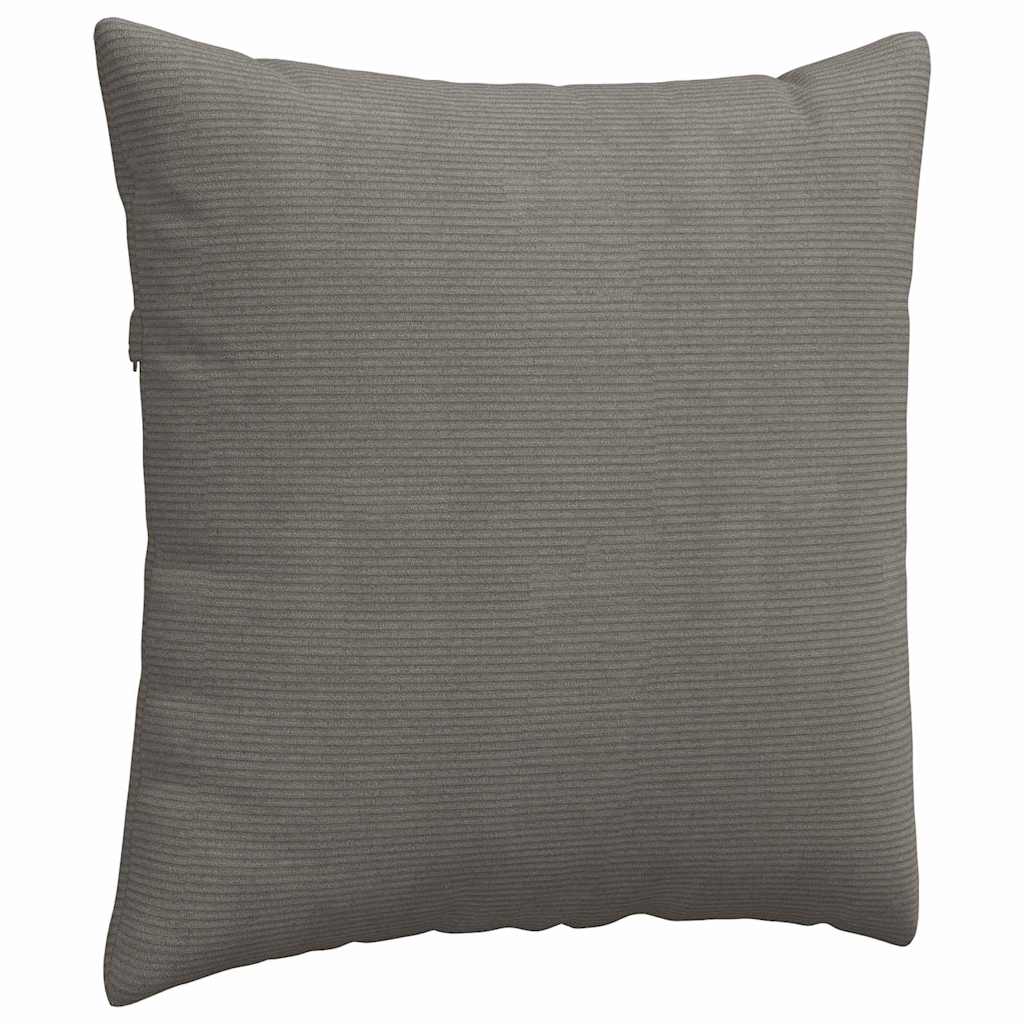 Kanapé párnák 2 pcs Világosszürke 80 x 80 cm Bársonyos szövet
