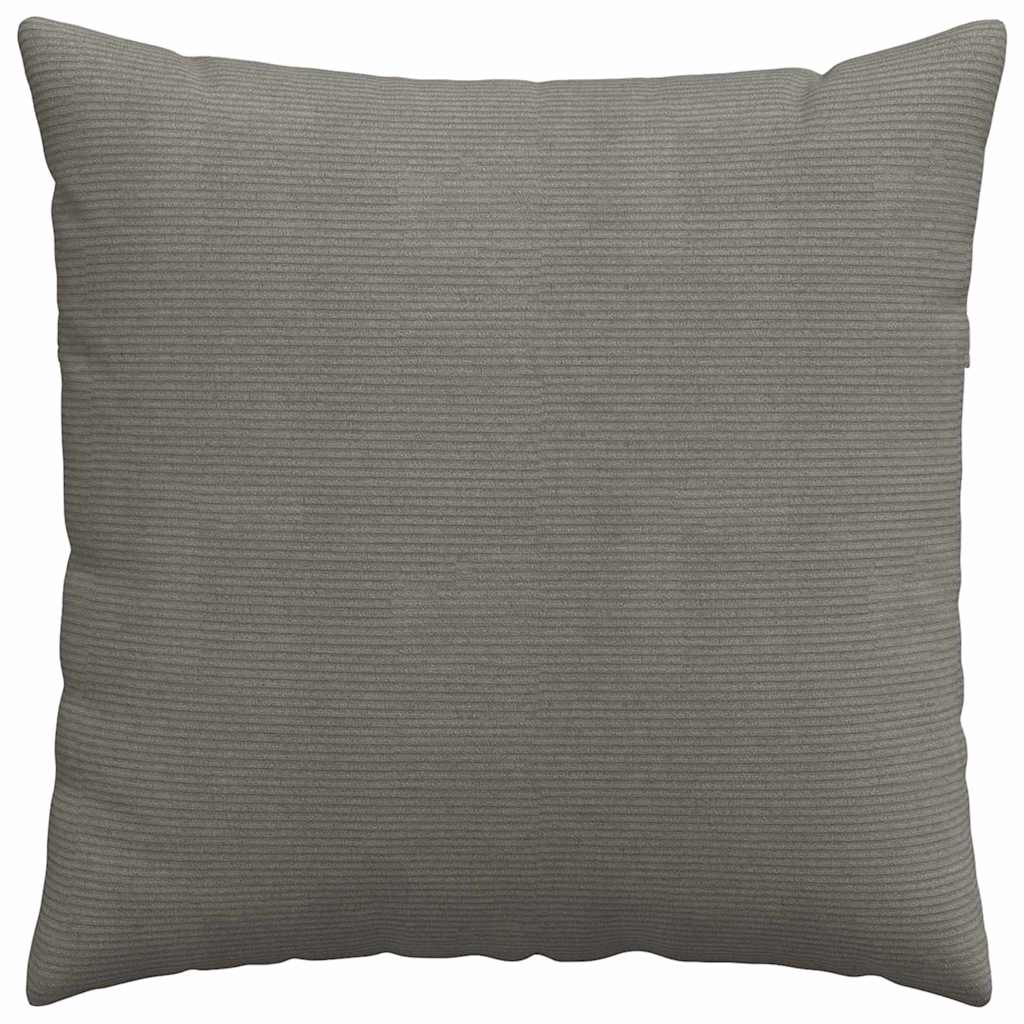 Kanapé párnák 2 pcs Világosszürke 80 x 80 cm Bársonyos szövet