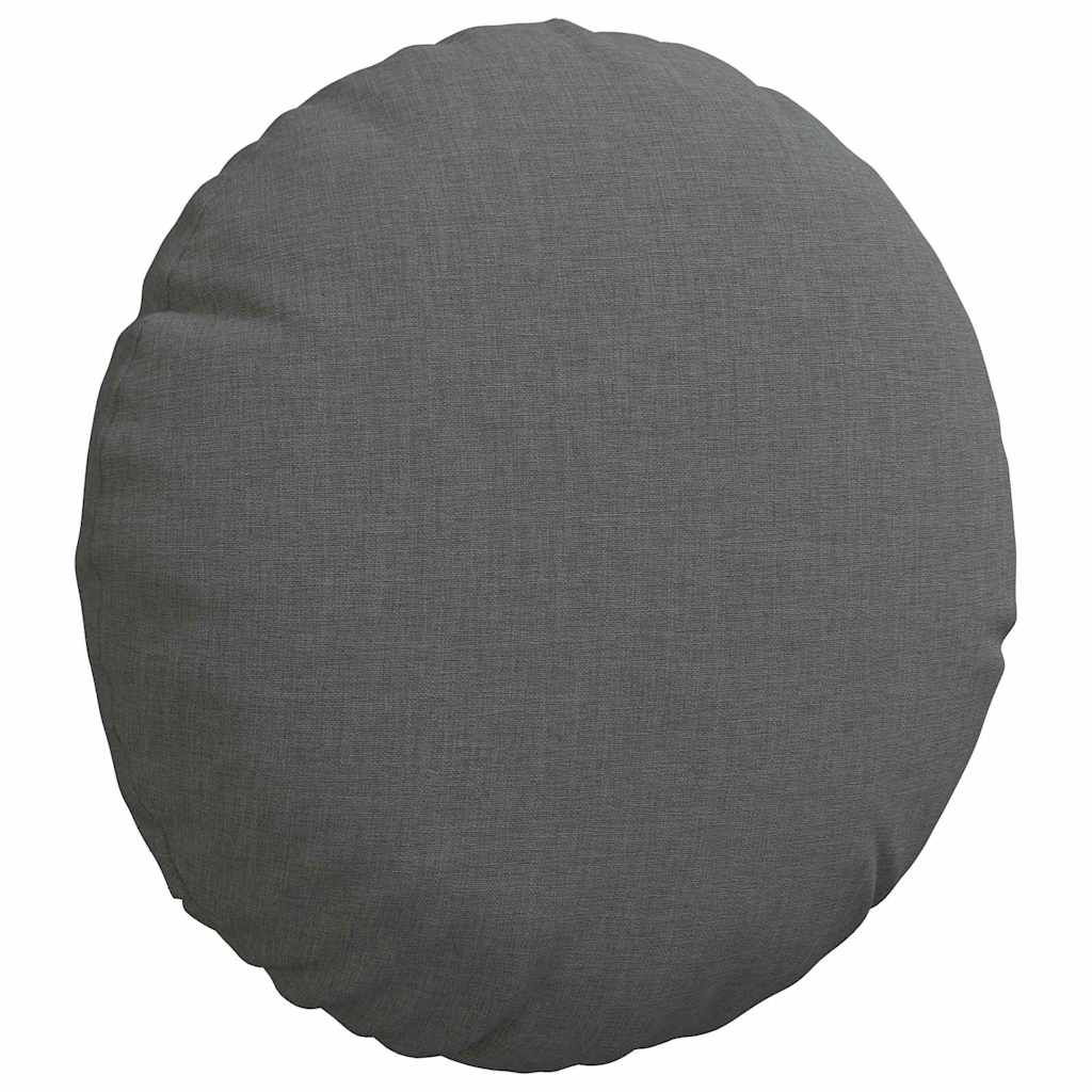 Ülőpárnák 2 pcs Sötétszürke Ø30 x 13 cm szövet