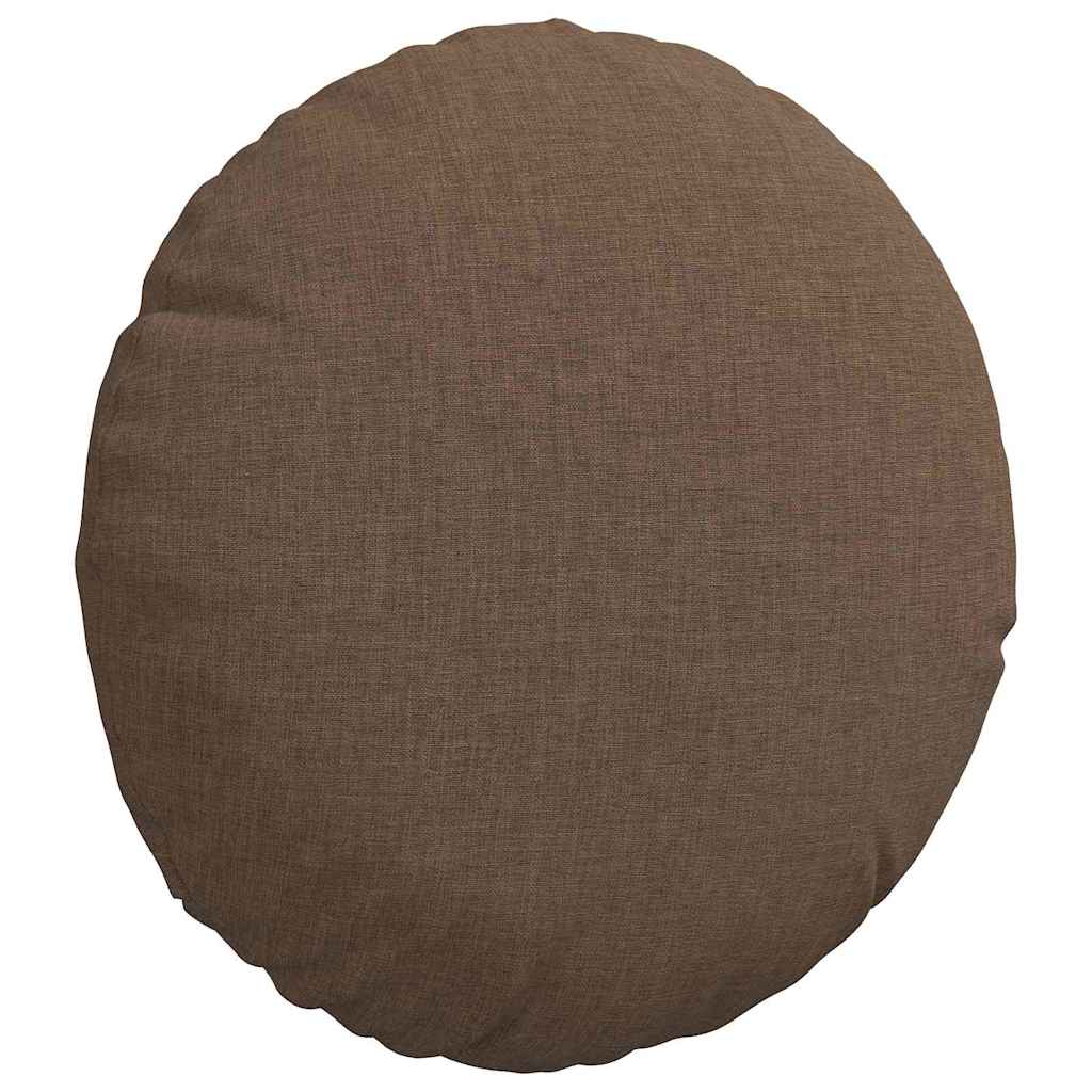 Ülőpárnák 2 pcs Barna Ø30 x 13 cm szövet