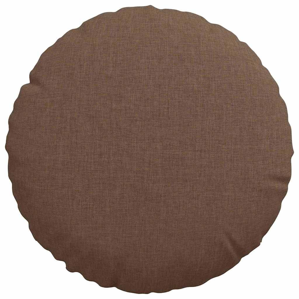 Ülőpárnák 2 pcs Barna Ø30 x 13 cm szövet