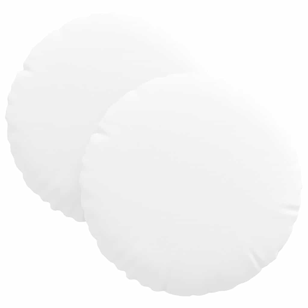 Ülőpárnák 2 pcs Fehér Ø30 x 13 cm szövet