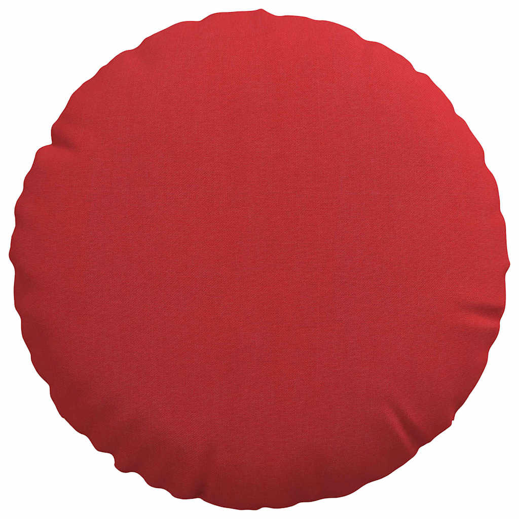 Ülőpárnák 2 pcs Piros Ø30 x 13 cm szövet