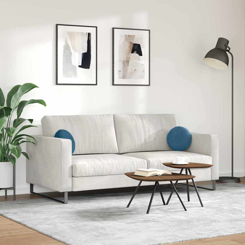 Ülőpárnák 2 pcs Kék Ø30 x 13 cm Bársony
