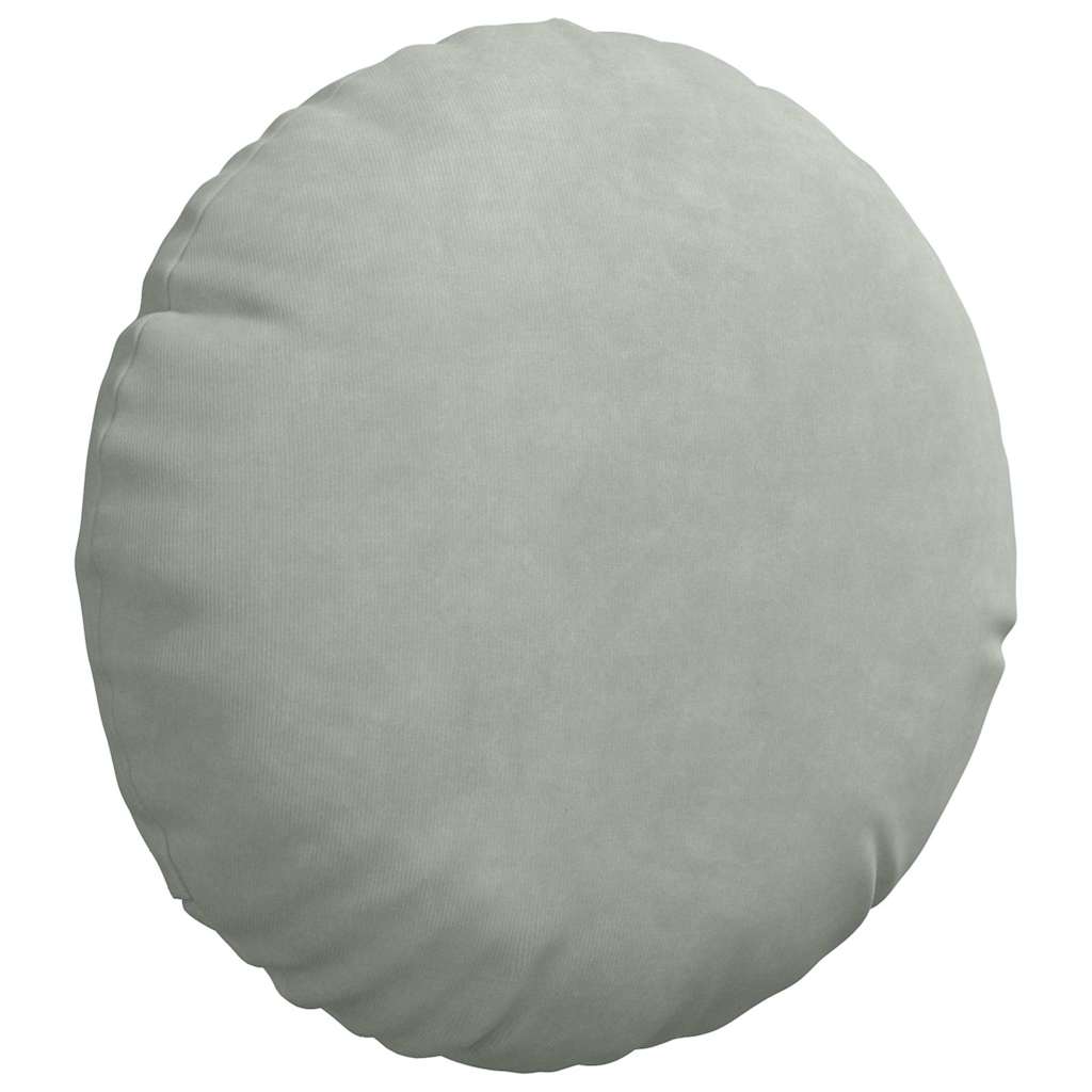 Ülőpárnák 2 pcs Világosszürke Ø30 x 13 cm Bársony