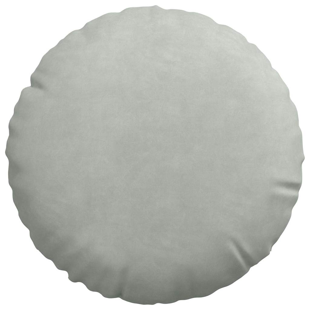 Ülőpárnák 2 pcs Világosszürke Ø30 x 13 cm Bársony
