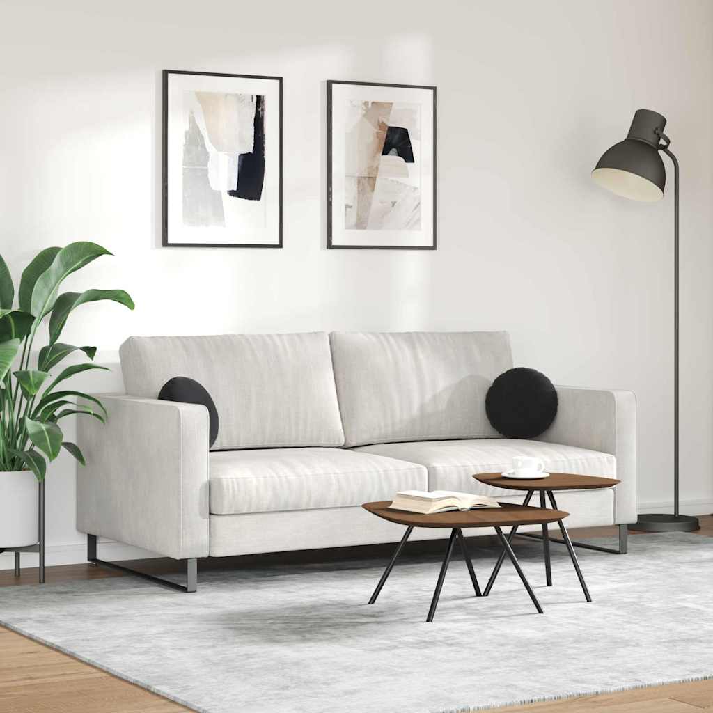 Ülőpárnák 2 pcs Fekete Ø30 x 13 cm Bársony