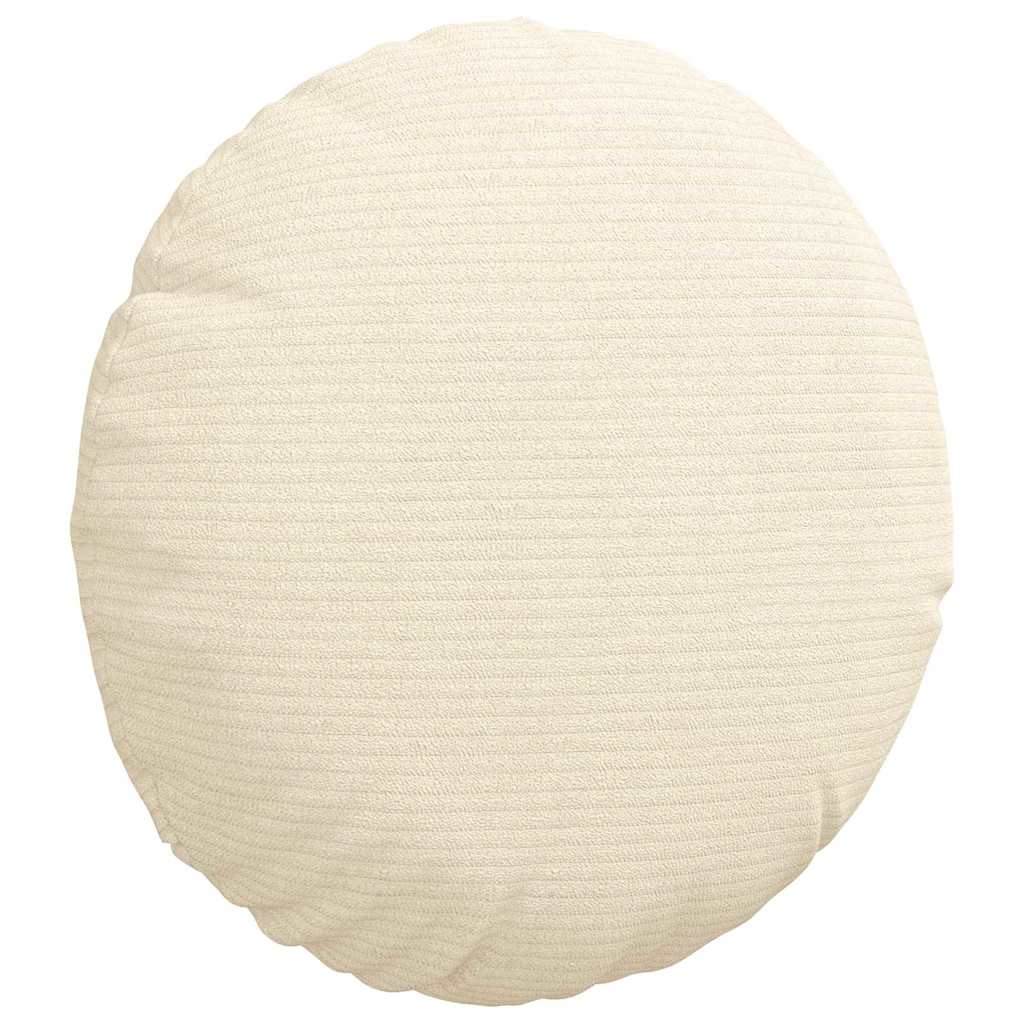 Ülőpárnák 2 pcs Krém Ø30 x 13 cm Bársonyos szövet