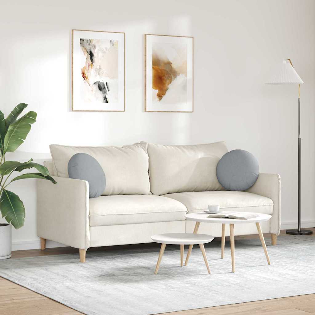 Ülőpárnák 2 pcs Világosszürke Ø40 x 13 cm szövet